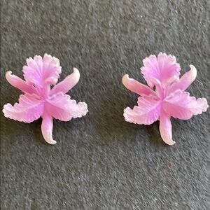 Antique clip on Iris earrings
